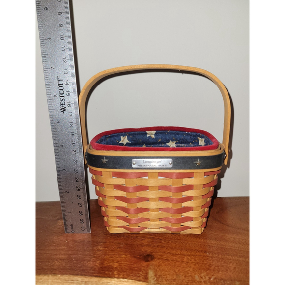 Longaberger 2001 Inaugural Basket Liner Protector Retired EUC Beautiful * - Picture 3 of 7